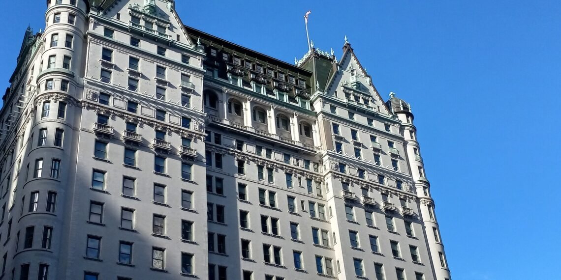 The Plaza Hotel on Fifth Avenue at Central Park South in New York City, December 2024