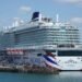 P&O Cruises' Iona moored at the Port of Southampton