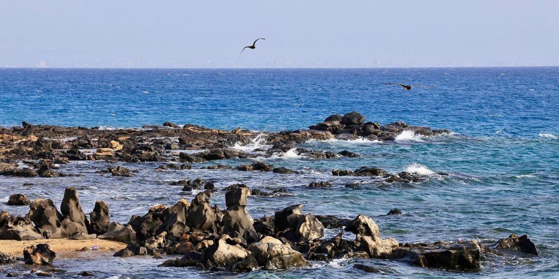 Red Sea coast at Umluj, Tabuk Province, Saudi Arabia