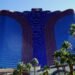Blue glass tower of the Rio hotel and casino in Las Vegas