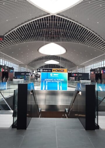 New boarding area A at Rome Fiumicino Airport