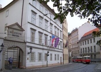 The Augustine hotel building in Malá Strana, Prague