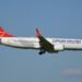 Turkish Airlines Boeing 737 MAX 8 TC-LCA arriving at Zurich Airport