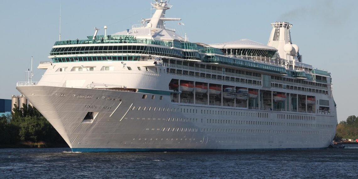 Royal Caribbean cruise ship Vision of the Seas docked in Nassau, Bahamas