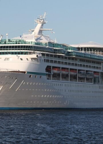 Royal Caribbean cruise ship Vision of the Seas docked in Nassau, Bahamas