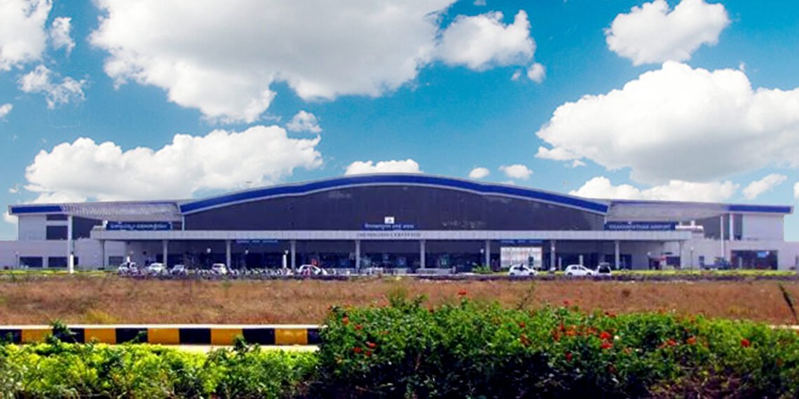 Vizag airport terminal full view