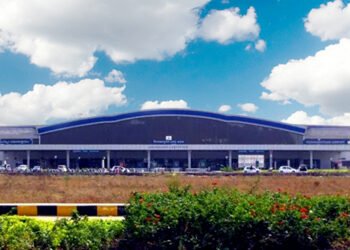Vizag airport terminal full view