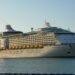 Royal Caribbean cruise ship Voyager of the Seas at sea near Koper